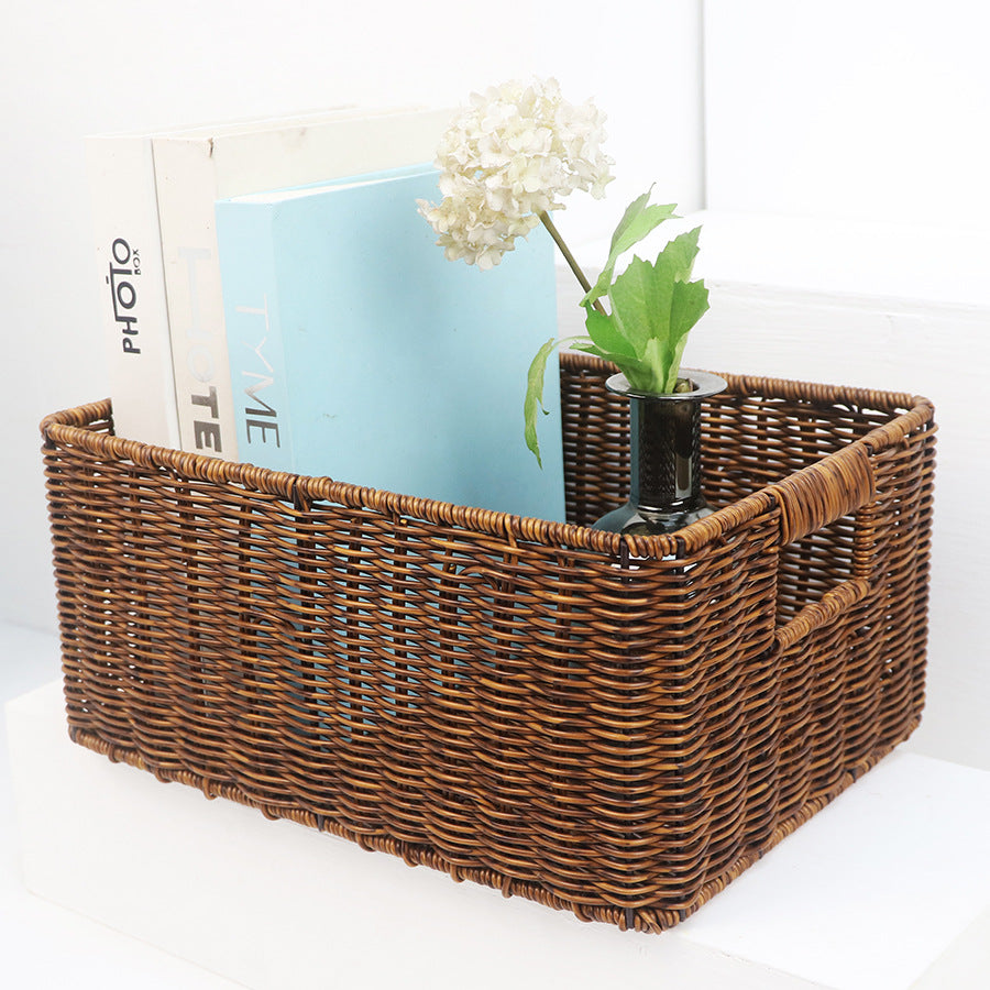 Rectangular Woven Storage Box Acalora