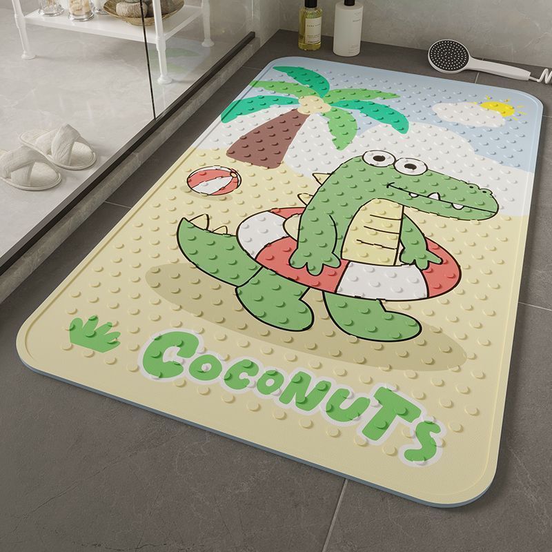 Cartoon-Themed Bath Mat