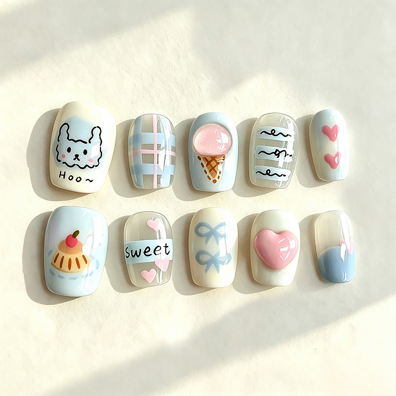Creative Themed Press-On Nail Set Acalora