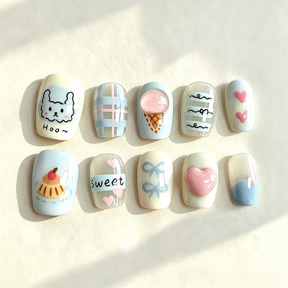 Creative Themed Press-On Nail Set Acalora