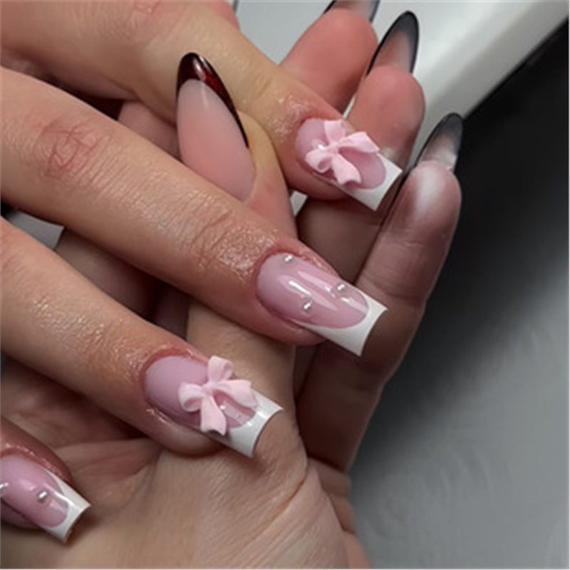 Artistic Press-On Nail Set with Premium Embellishments Acalora
