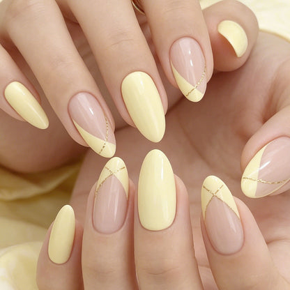Elegant French Tip Nail Art Set Acalora