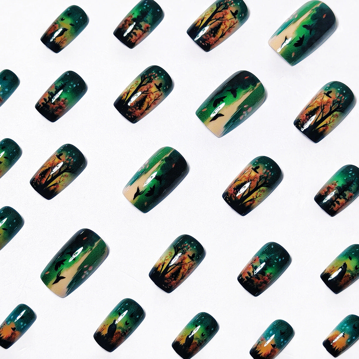 Nature-Inspired Nail Art Set Acalora