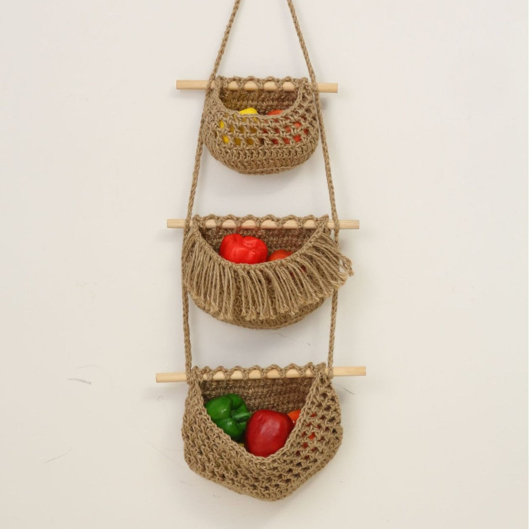 Hanging Crochet Storage Baskets Acalora