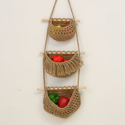 Hanging Crochet Storage Baskets Acalora