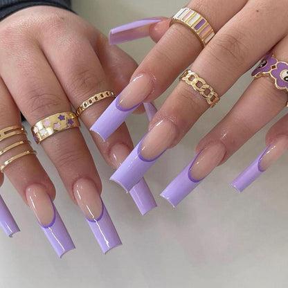 Elegant Crystal-Embellished Press-On Nail Design Acalora