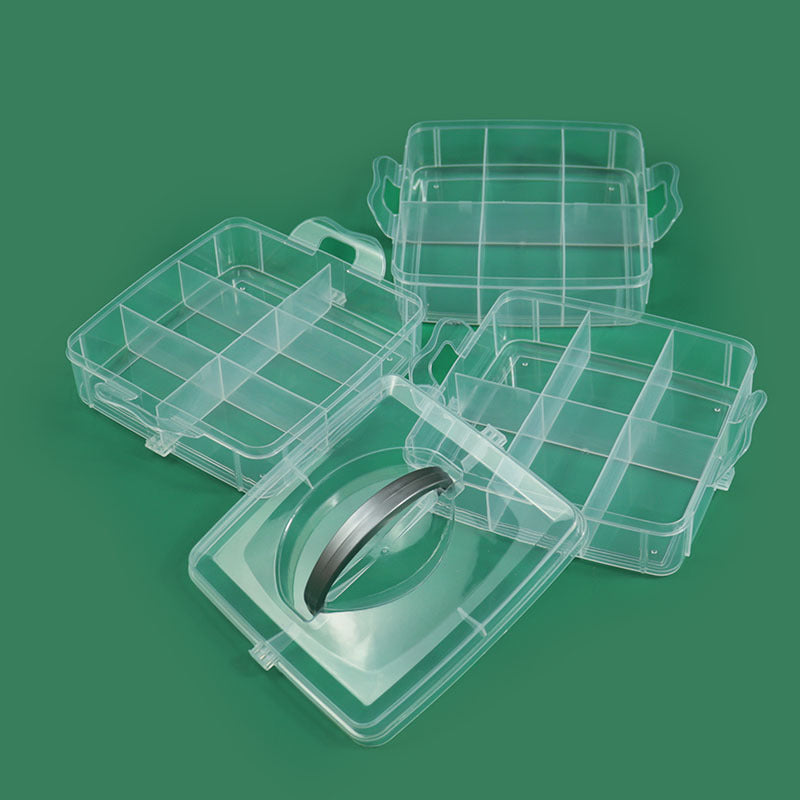 Multi-Compartment Durable Craft Storage Box Acalora