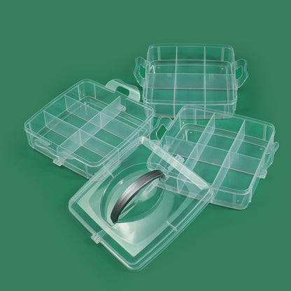 Multi-Compartment Durable Craft Storage Box Acalora