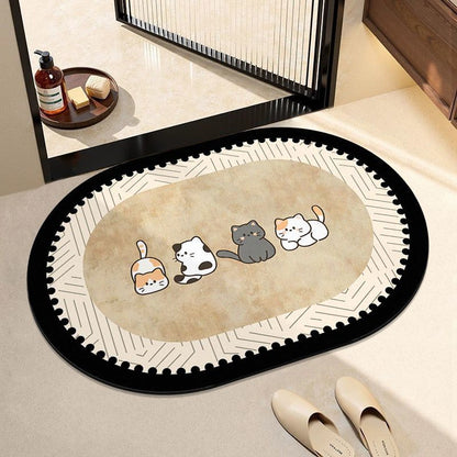 Adorable Dog-Themed Entrance Mat