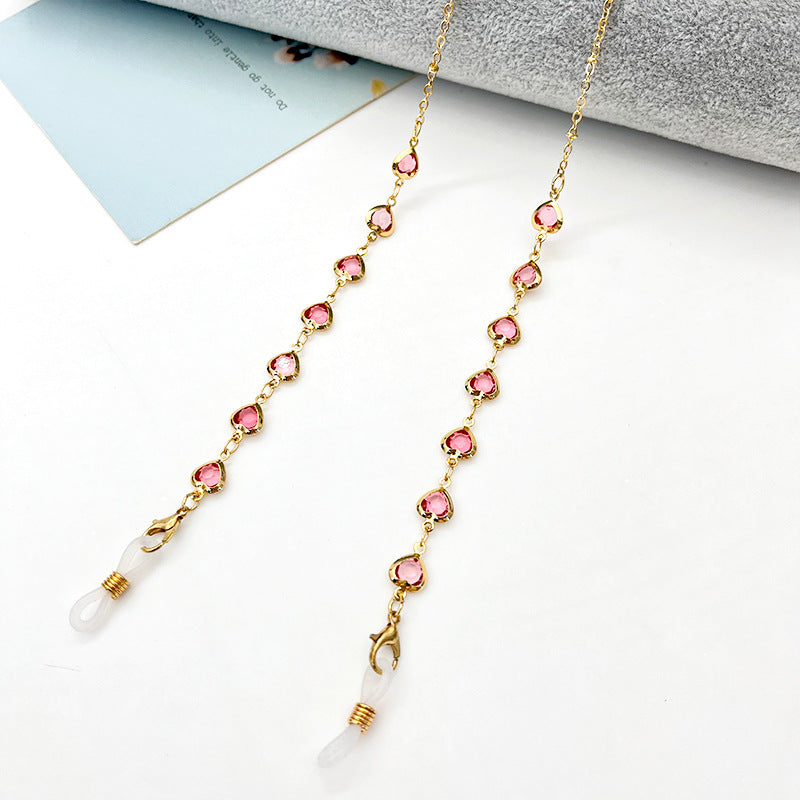 Heart-Shaped Eyewear Chain Acalora