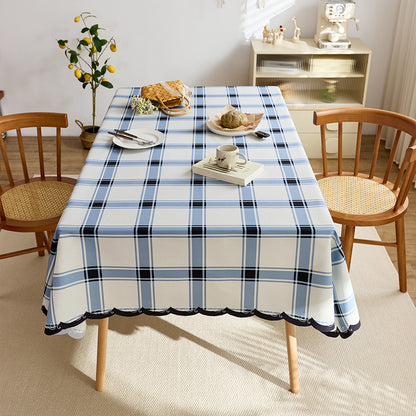Elegant Plaid Tablecloth