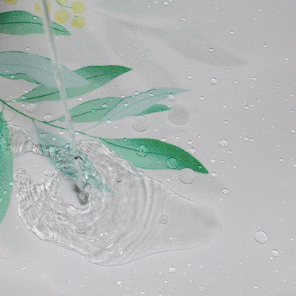 Vibrant Citrus Print Shower Curtain