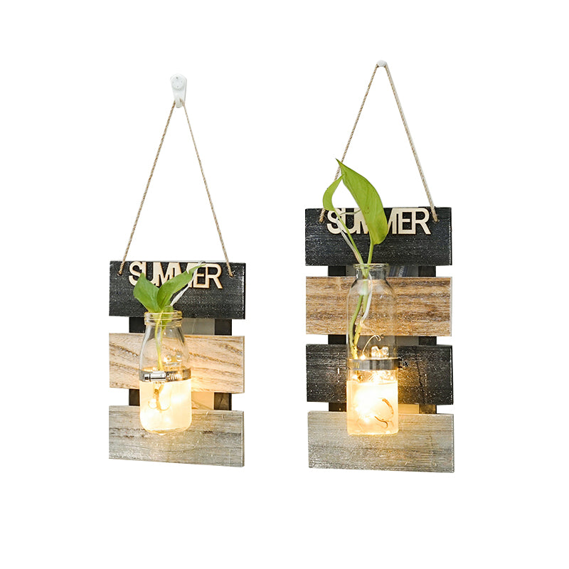 Wall decoration with glass carafe holder Acalora