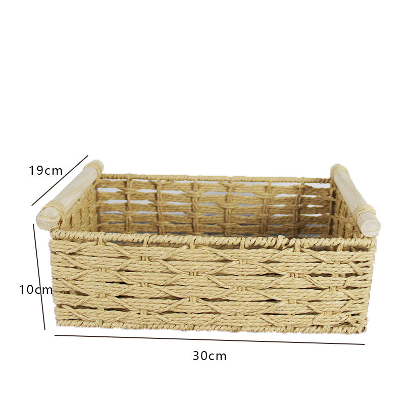 Woven Natural Storage Basket Acalora