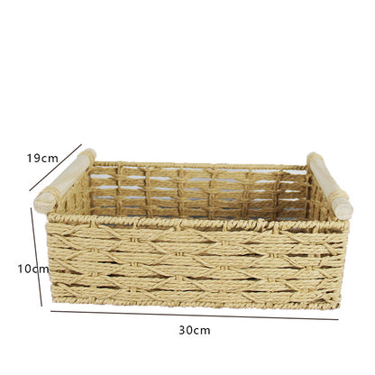 Woven Natural Storage Basket Acalora
