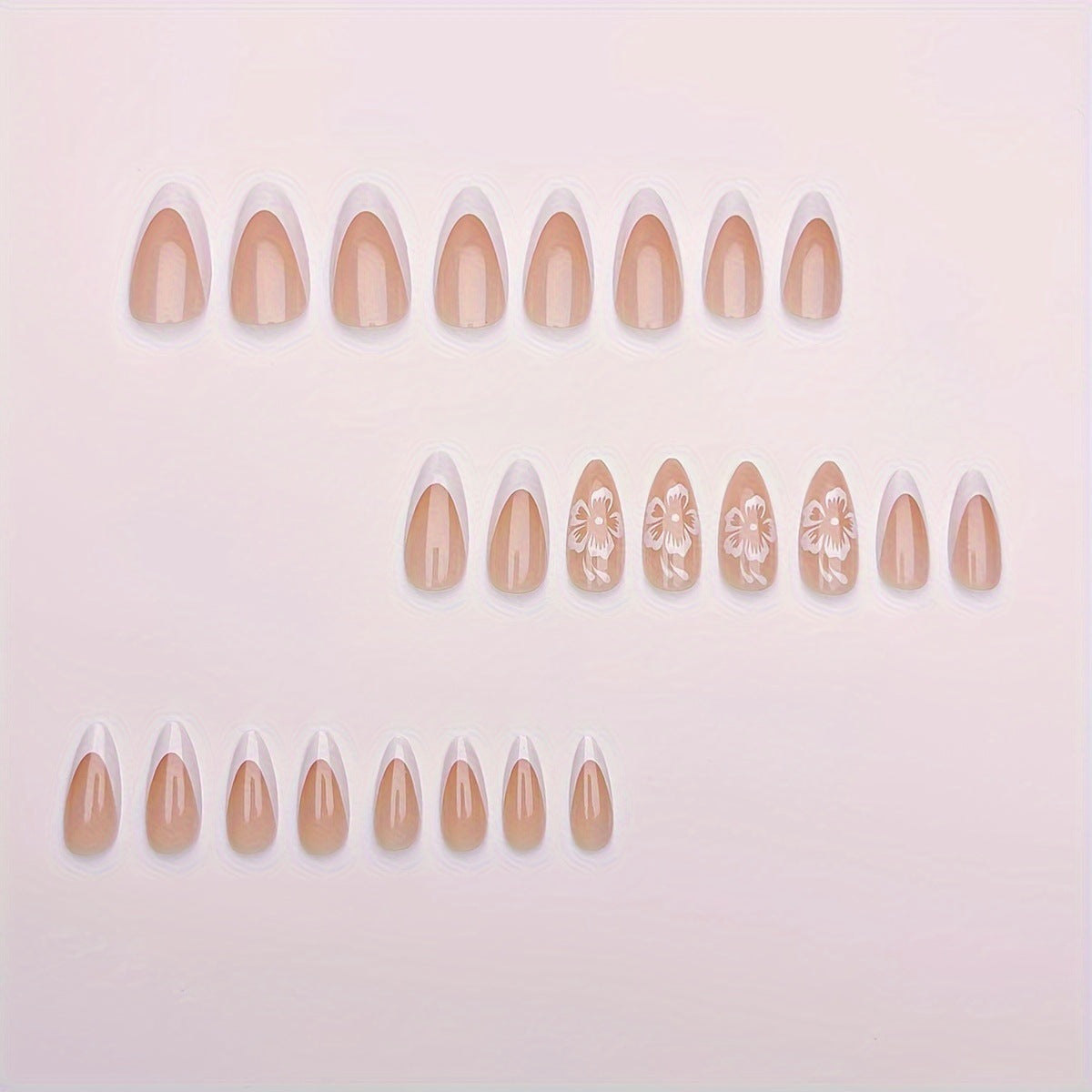 Stylish Floral Accent Nail Art Acalora
