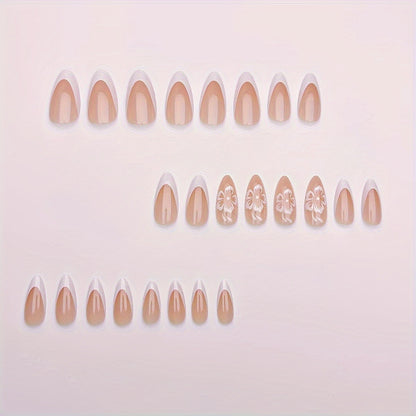 Stylish Floral Accent Nail Art Acalora