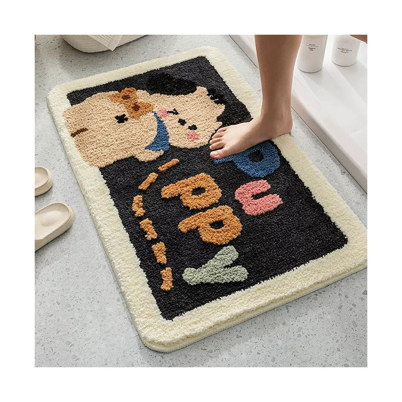 Cute Cartoon Dog Bath Mat