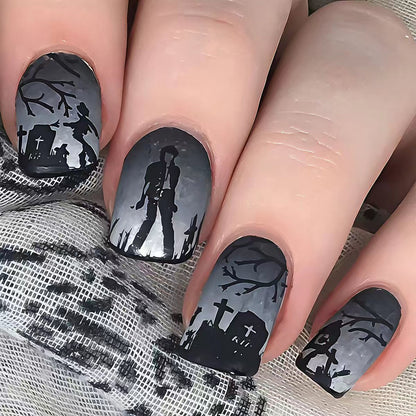 Gothic Graveyard Nail Art Acalora