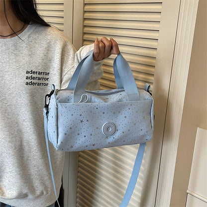 Stylish Star-Patterned Sports Duffle
