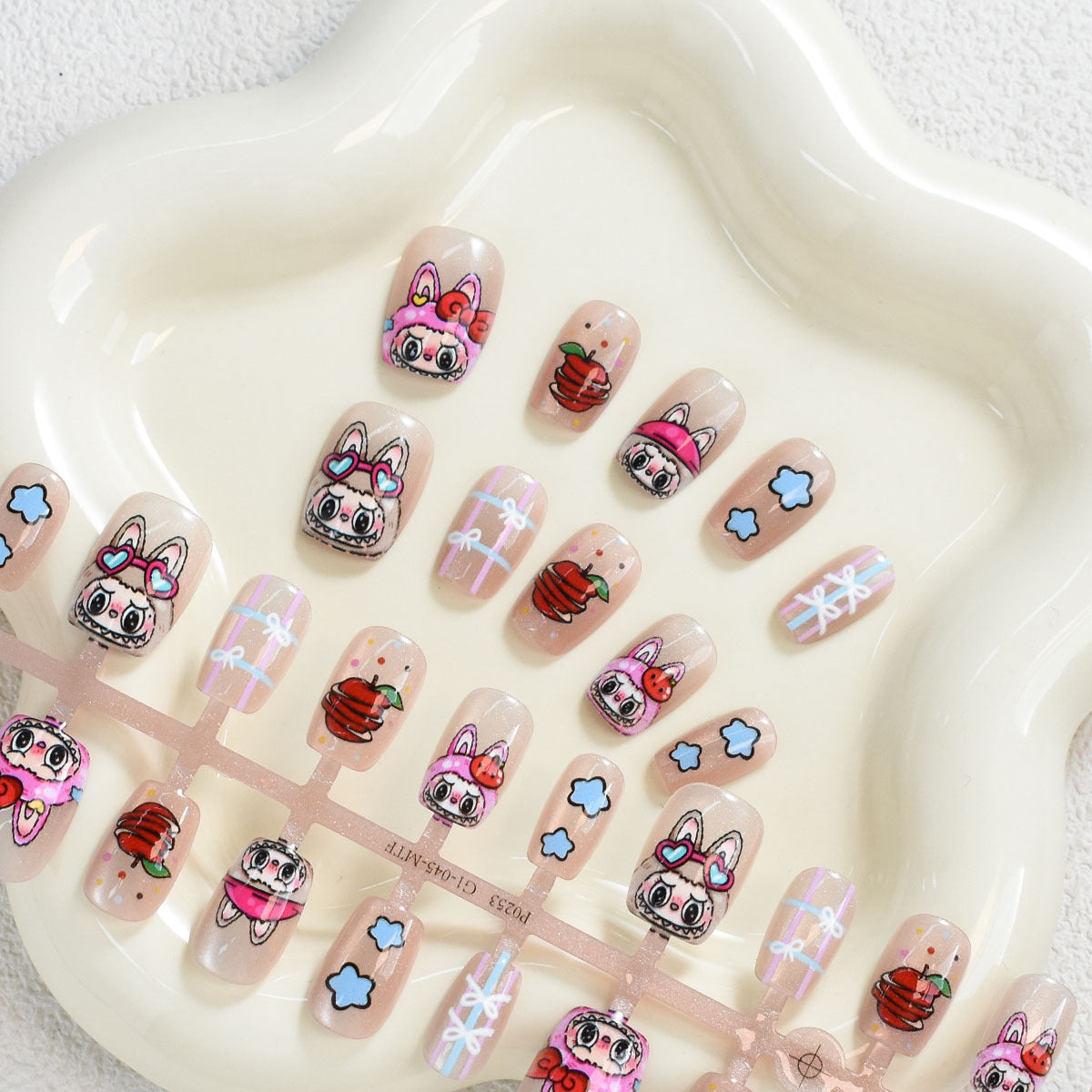 Playful Character Press-On Nail Set Acalora