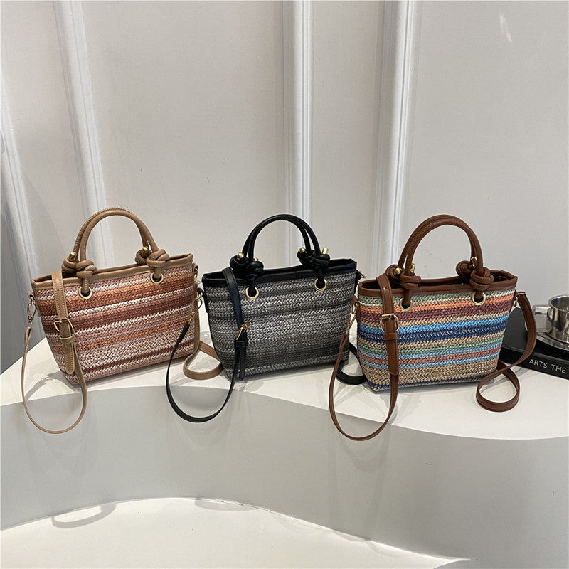 Woven Handheld Tote Bag Acalora