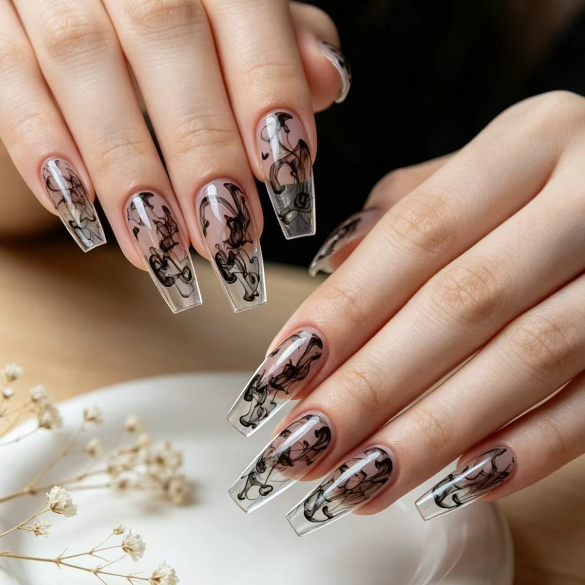 Artistic Patterned Nail Art Acalora