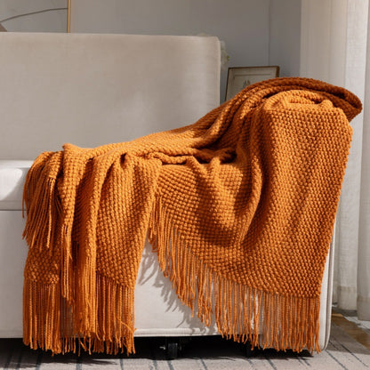 Textured Cozy Throw Blanket