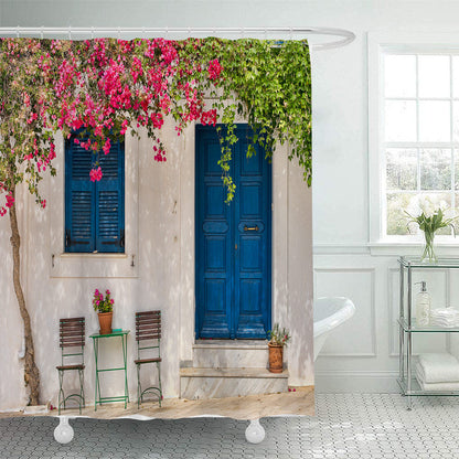 Floral Lane-Inspired Shower Curtain