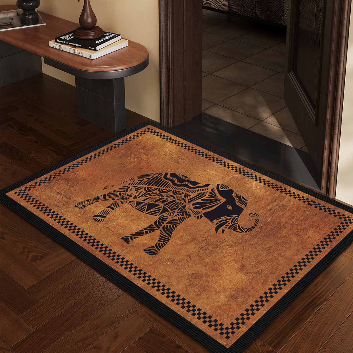 Heart Pattern Decorative Bath Mat Acalora