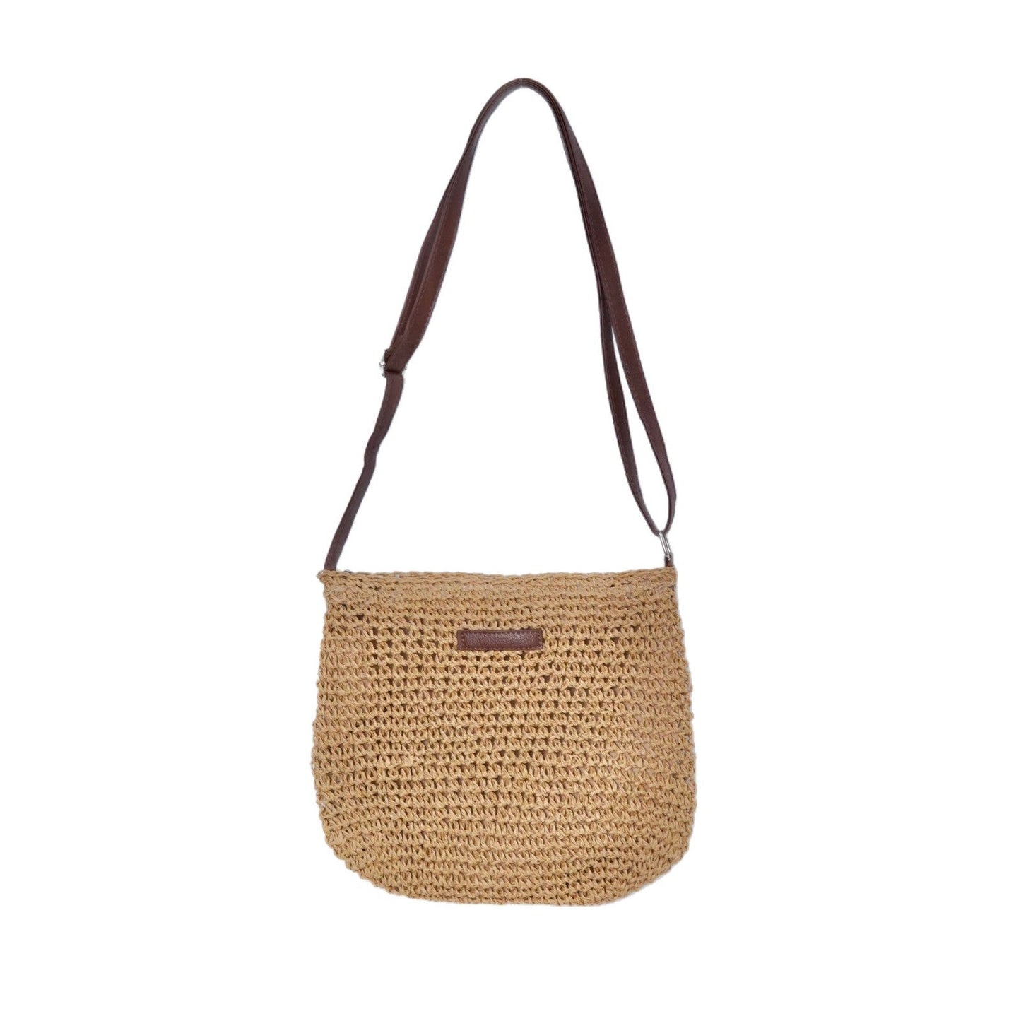 Handbag made of handcrafted natural material with adjustable shoulder strap Bowlift