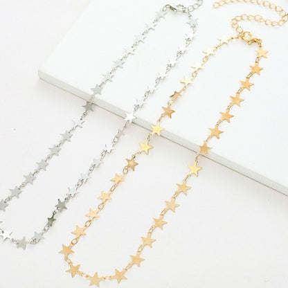 Star Motif Chain Necklace Acalora