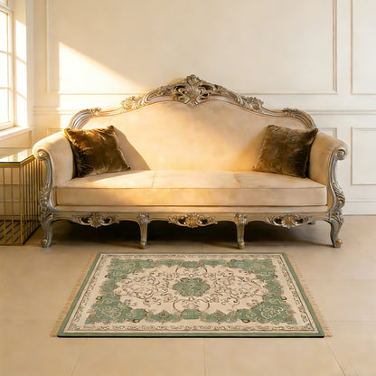 Elegant Floral Pattern Bath Mat Acalora