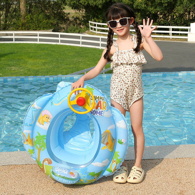 Women's Inflatable Swim Ring with Safety Control Karnz