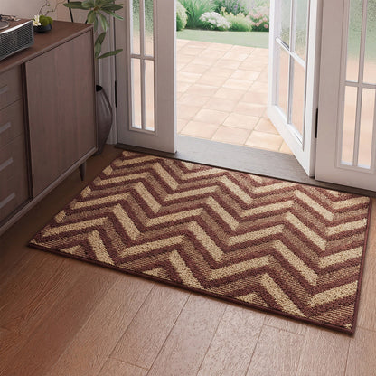 Textured Geometric Doormat