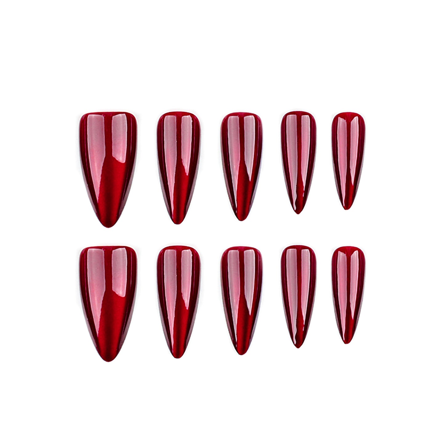 Glossy Stiletto Press-On Nail Set Acalora