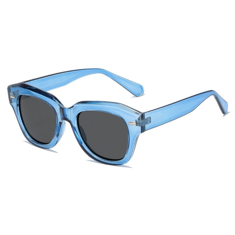 Women stylish sunglasses in modern design with transparent frame Bowlift