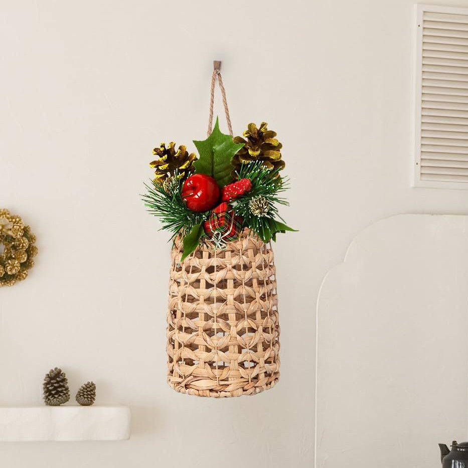 Handwoven basket with suspension device Acalora