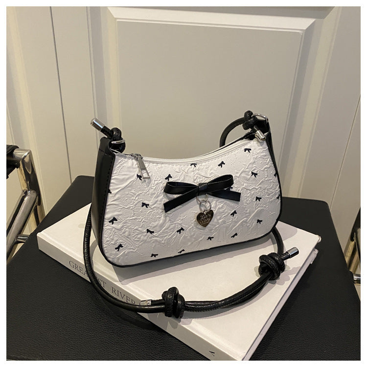 Charming Bow Detail Quilted Handbag Acalora