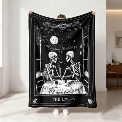 Unisex Cozy Dog-Themed Fleece Throw Blanket