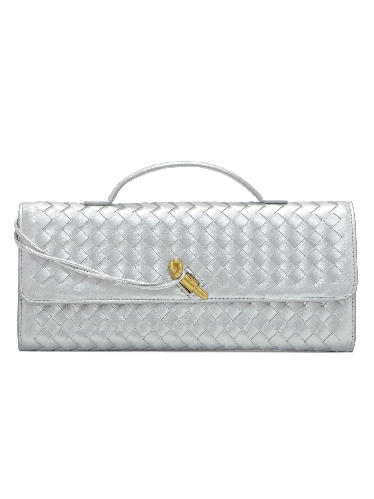 Textured Woven Clutch Purse Acalora