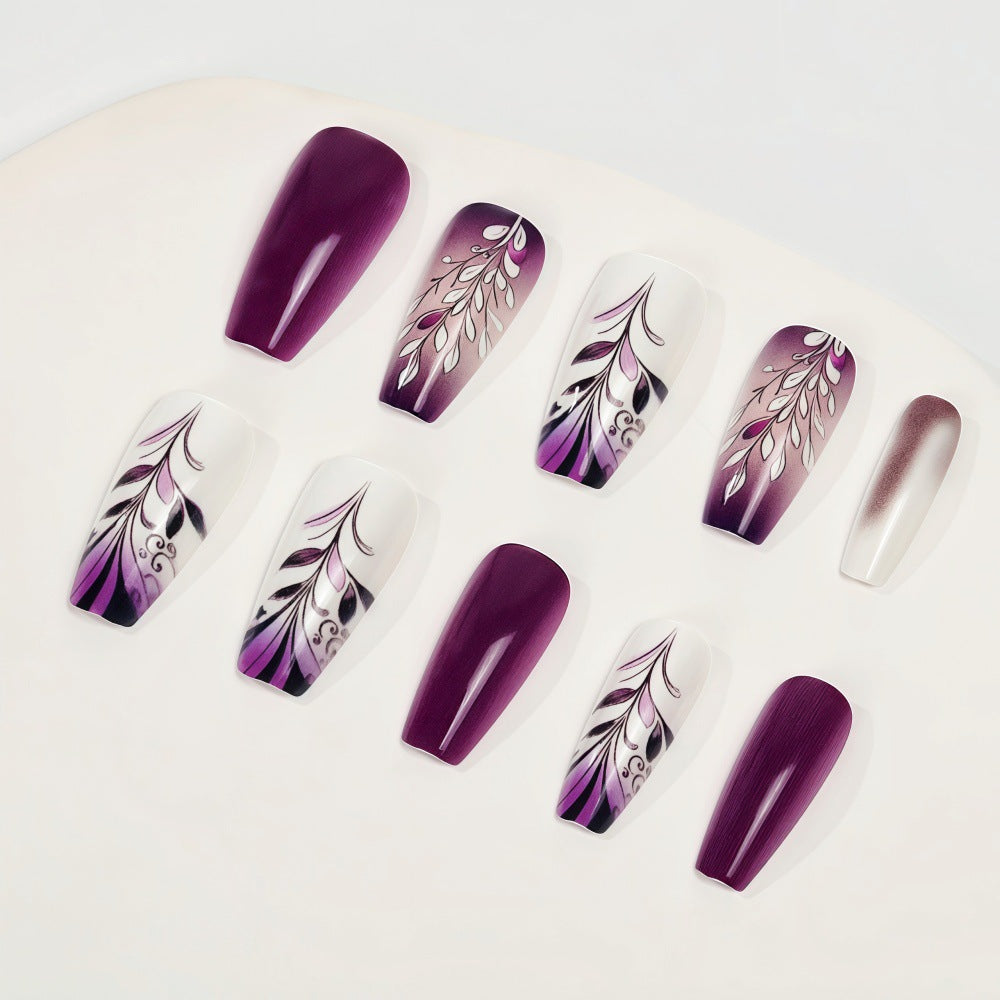 Artificial nails with elegant floral design Acalora