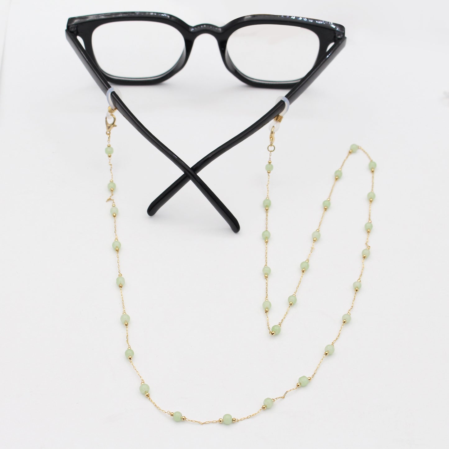 Elegant Beaded Eyewear Retainer Chain Acalora