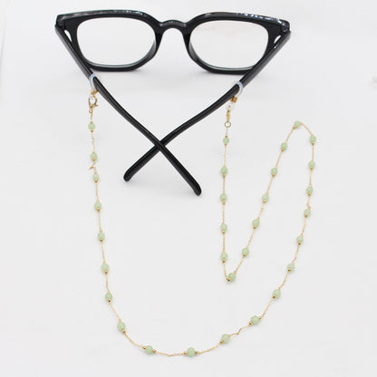 Elegant Beaded Eyewear Retainer Chain Acalora