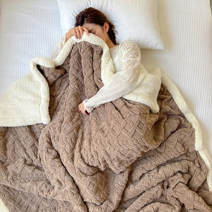 Luxurious Plush Sherpa Throw Blanket