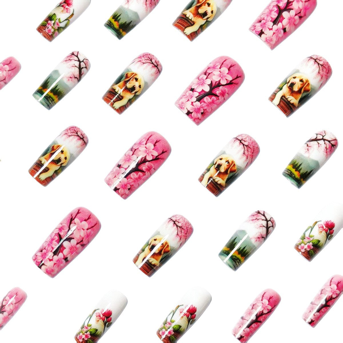 Artistic Pet-Themed 3D Nail Art Acalora