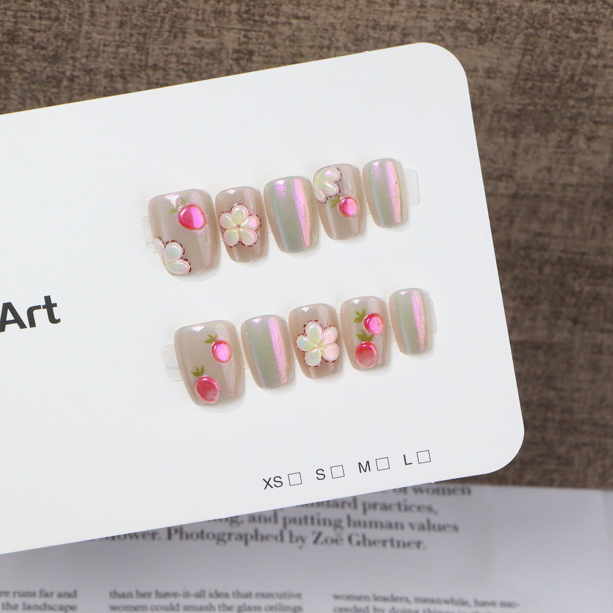 Artfully Embellished Press-On Nail Set Acalora