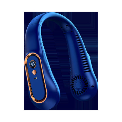 Unisex Portable Neck Fan with Digital Display Brehn