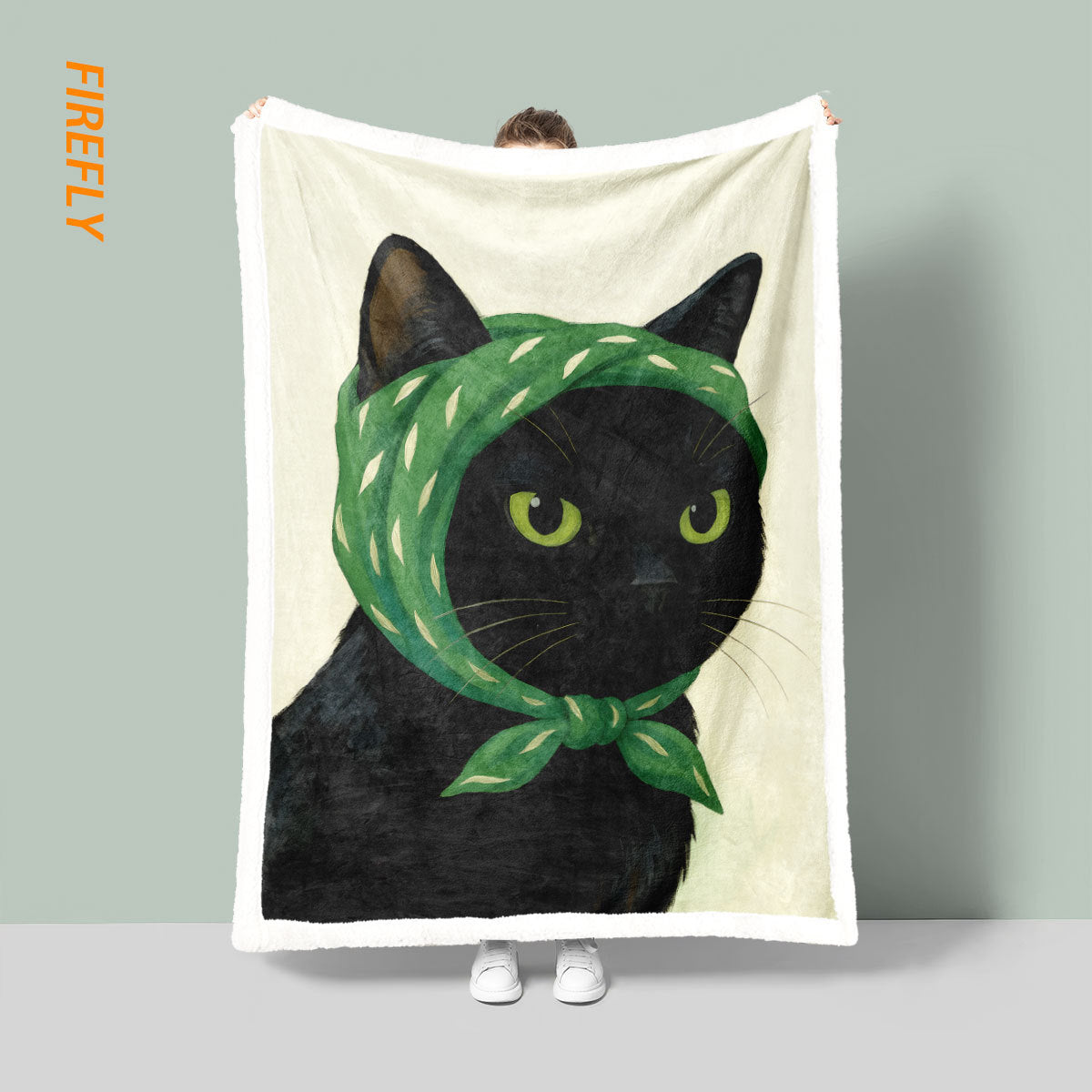 Unisex Fun Cartoon Cat Blanket