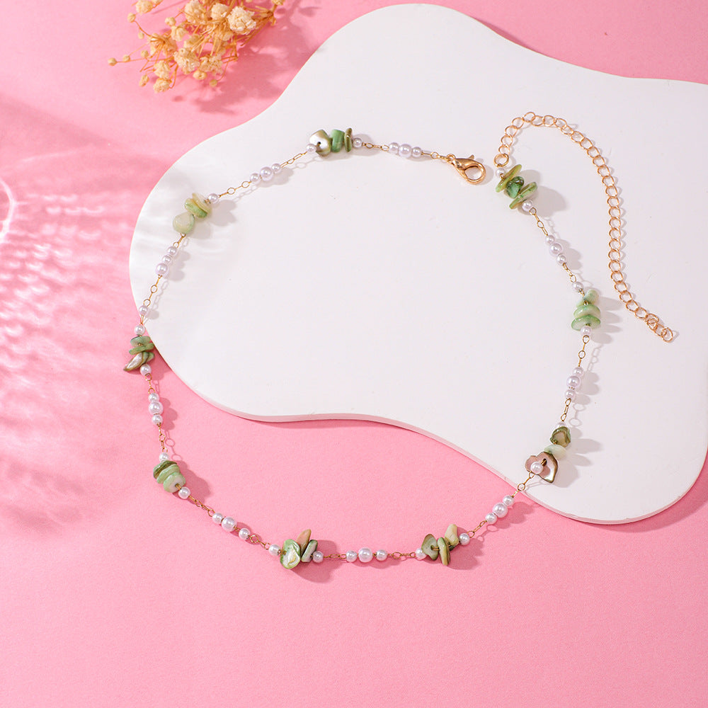 Elegant Floral Beaded Necklace Acalora